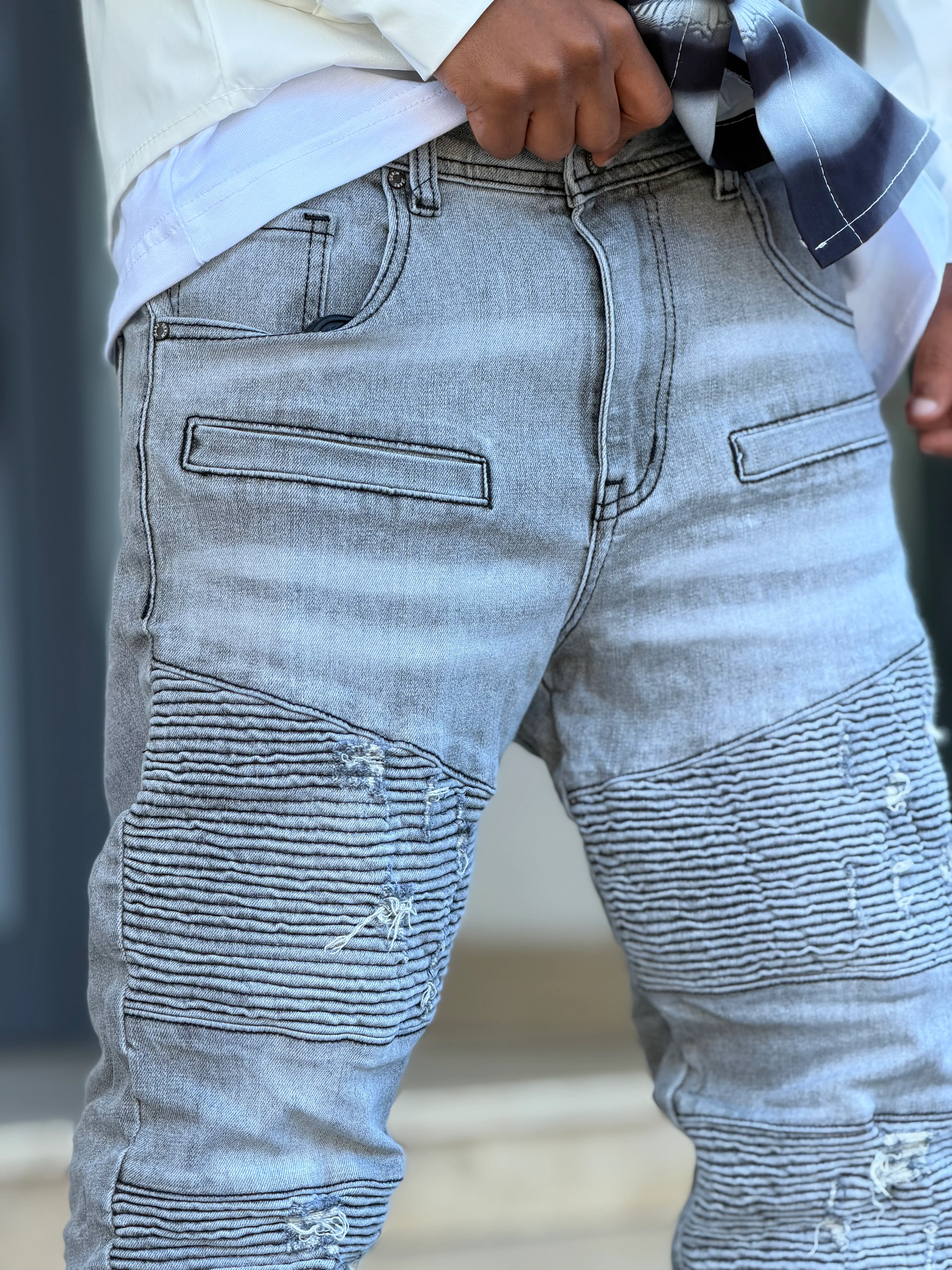 BIKER GREY YX-1654 - Image 2