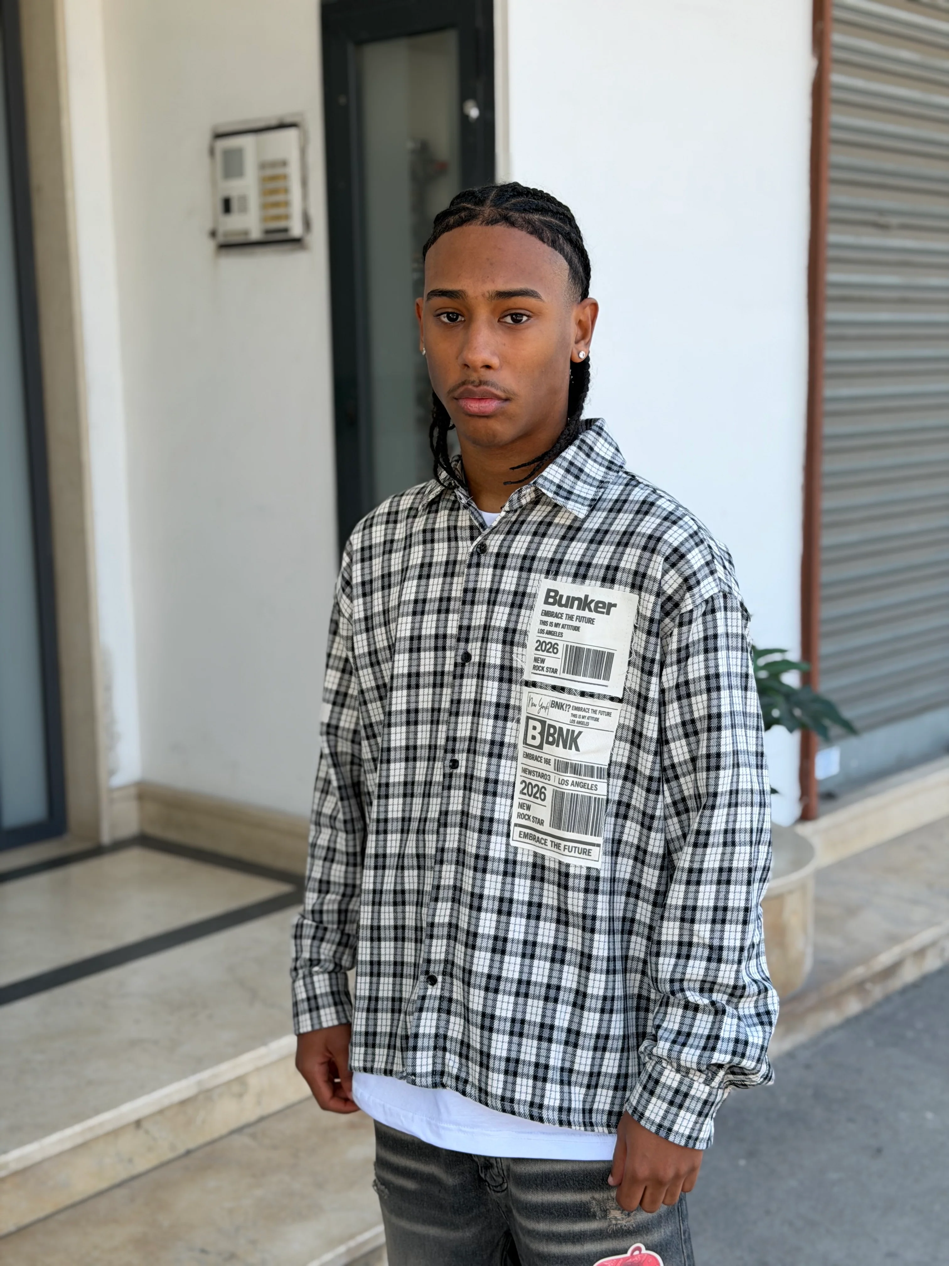 CAMICIA QUADRI BARCODE BUNKER - Image 3