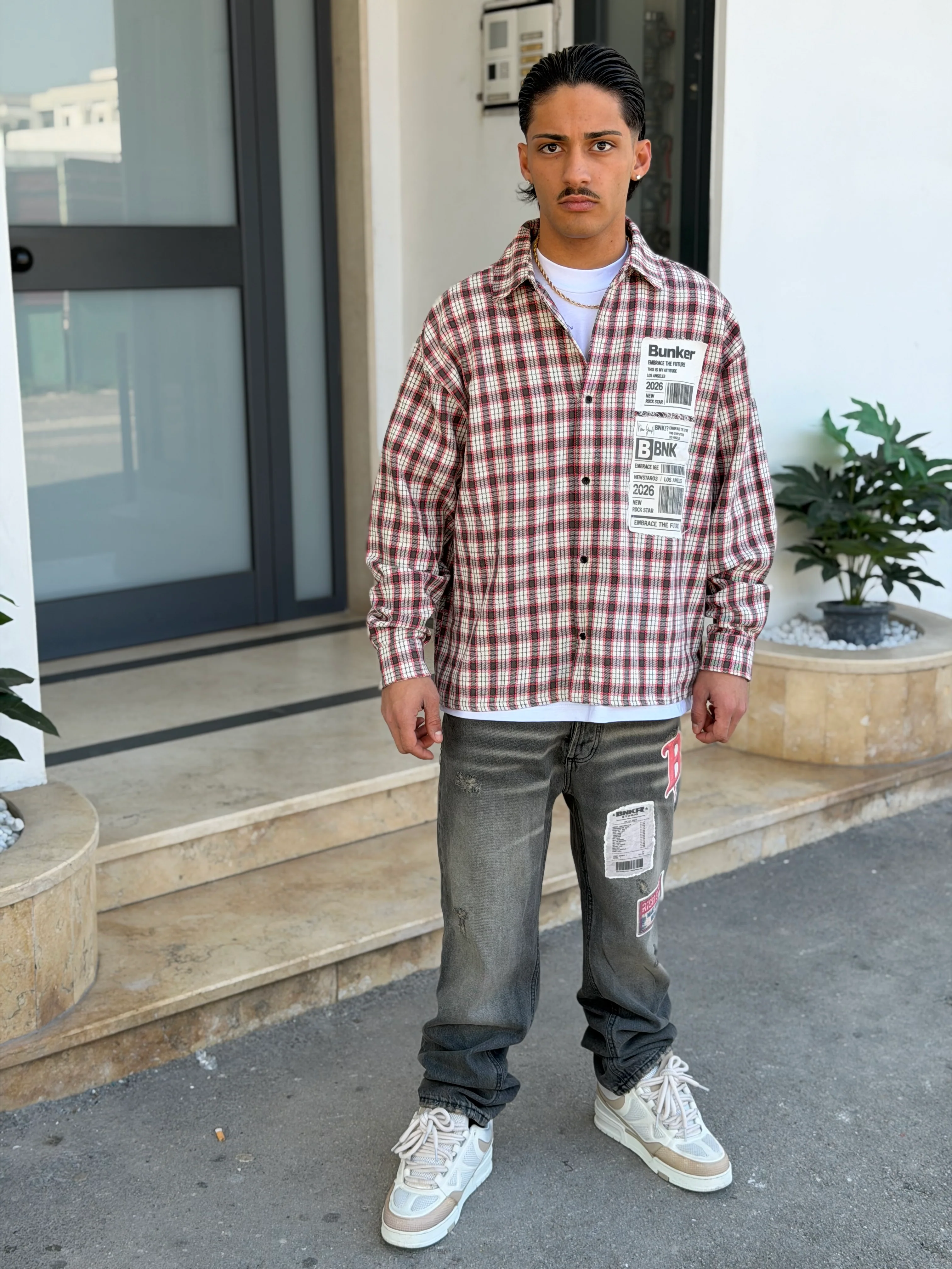 CAMICIA QUADRI BARCODE BUNKER - Image 9