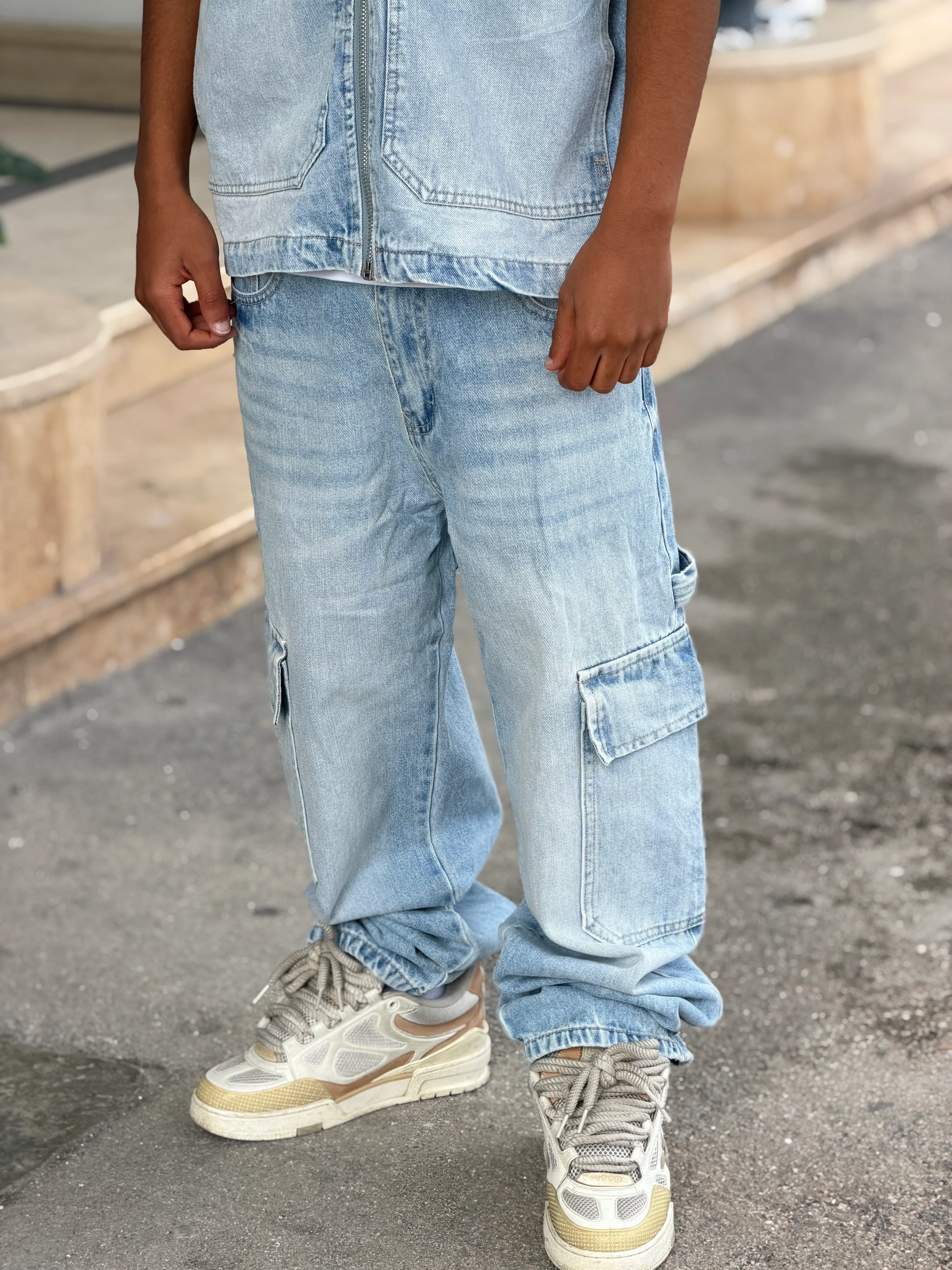 COORDSET DENIM HOODIE M5-431 - Image 3