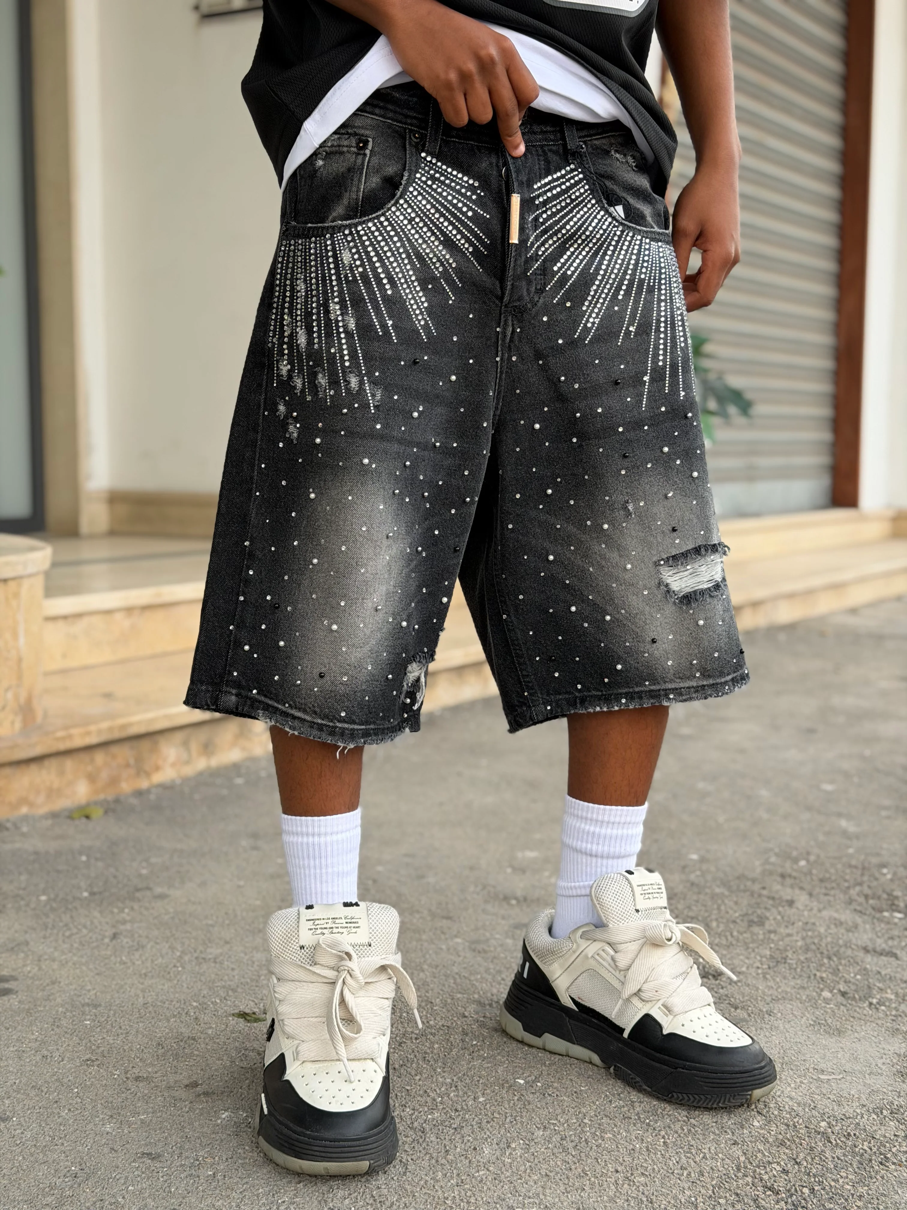 SHORT DIAMOND DRIP BLACK