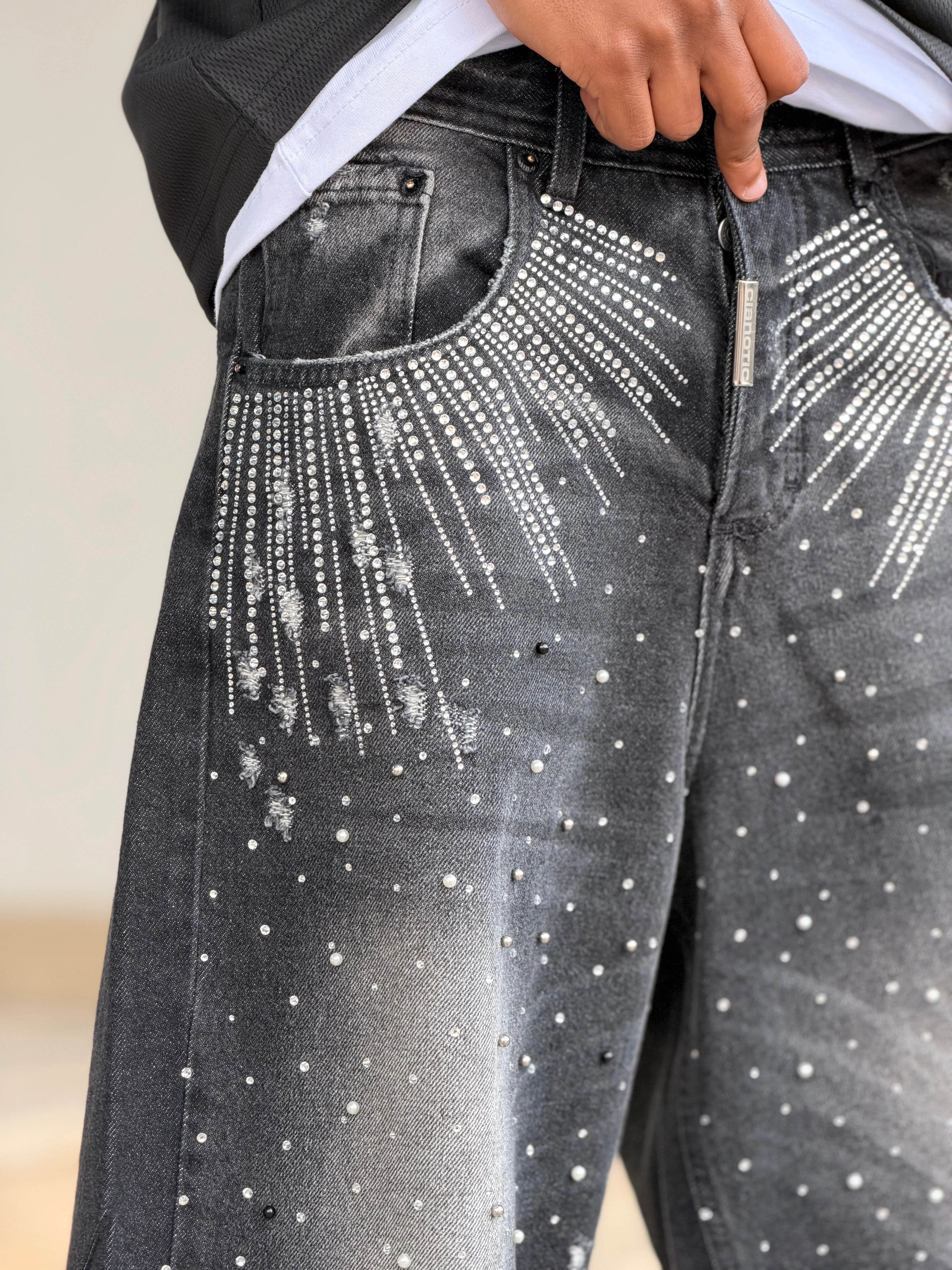 SHORT DIAMOND DRIP BLACK - Image 2
