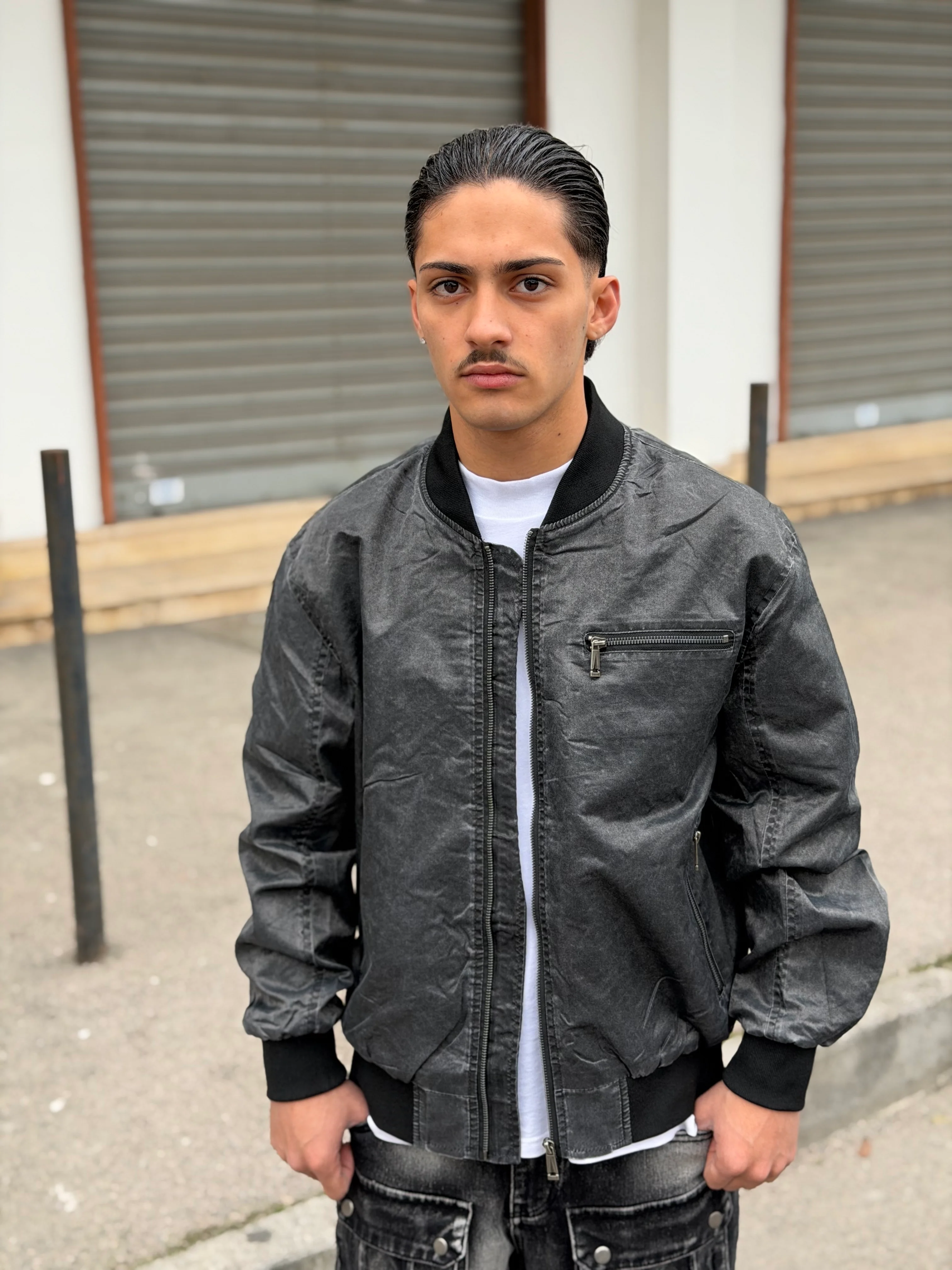 JACKET ZIP GREY 6015 - Image 3