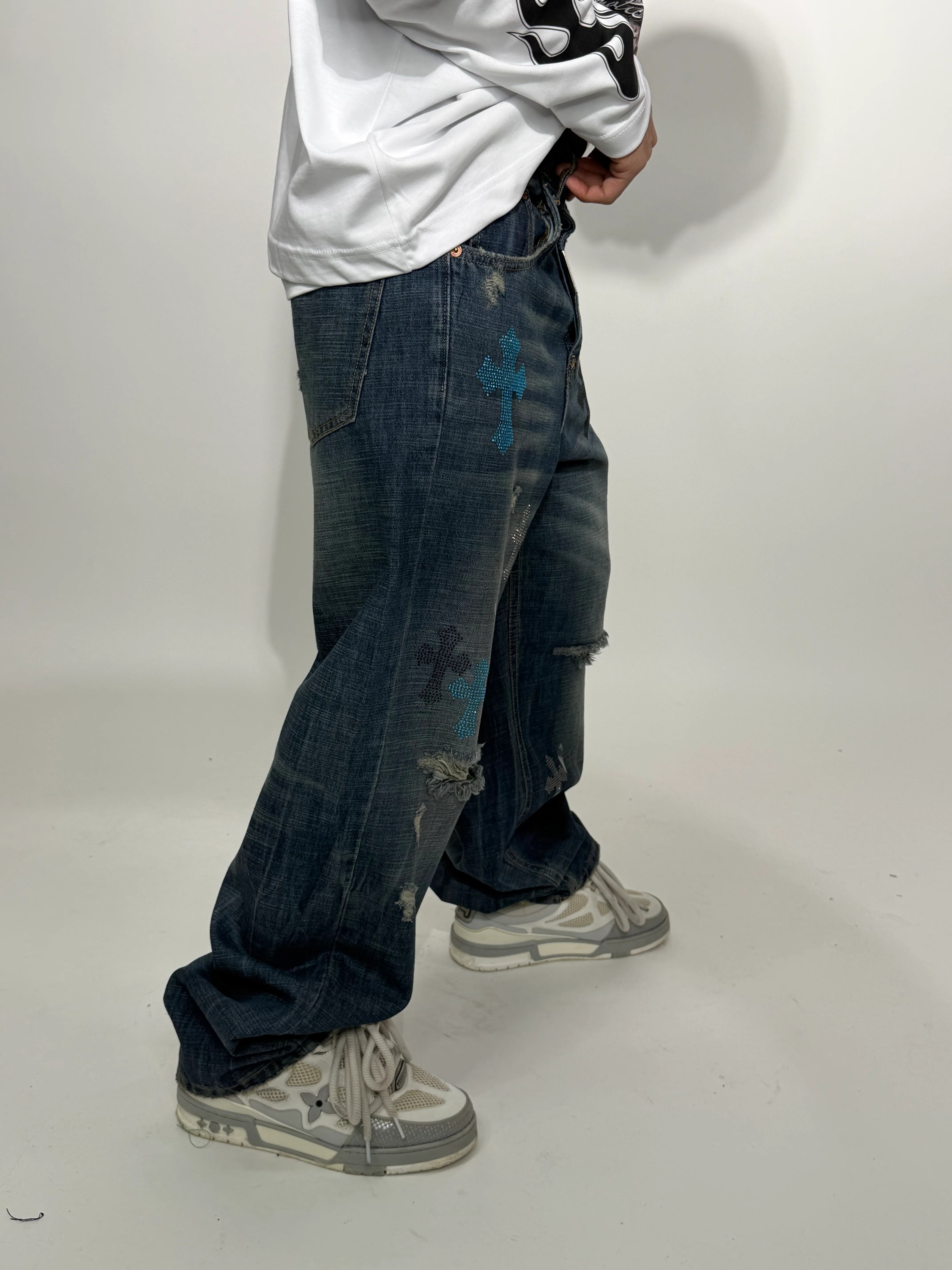 JEANS BAGGY CNT CR*ME BLU - Image 2