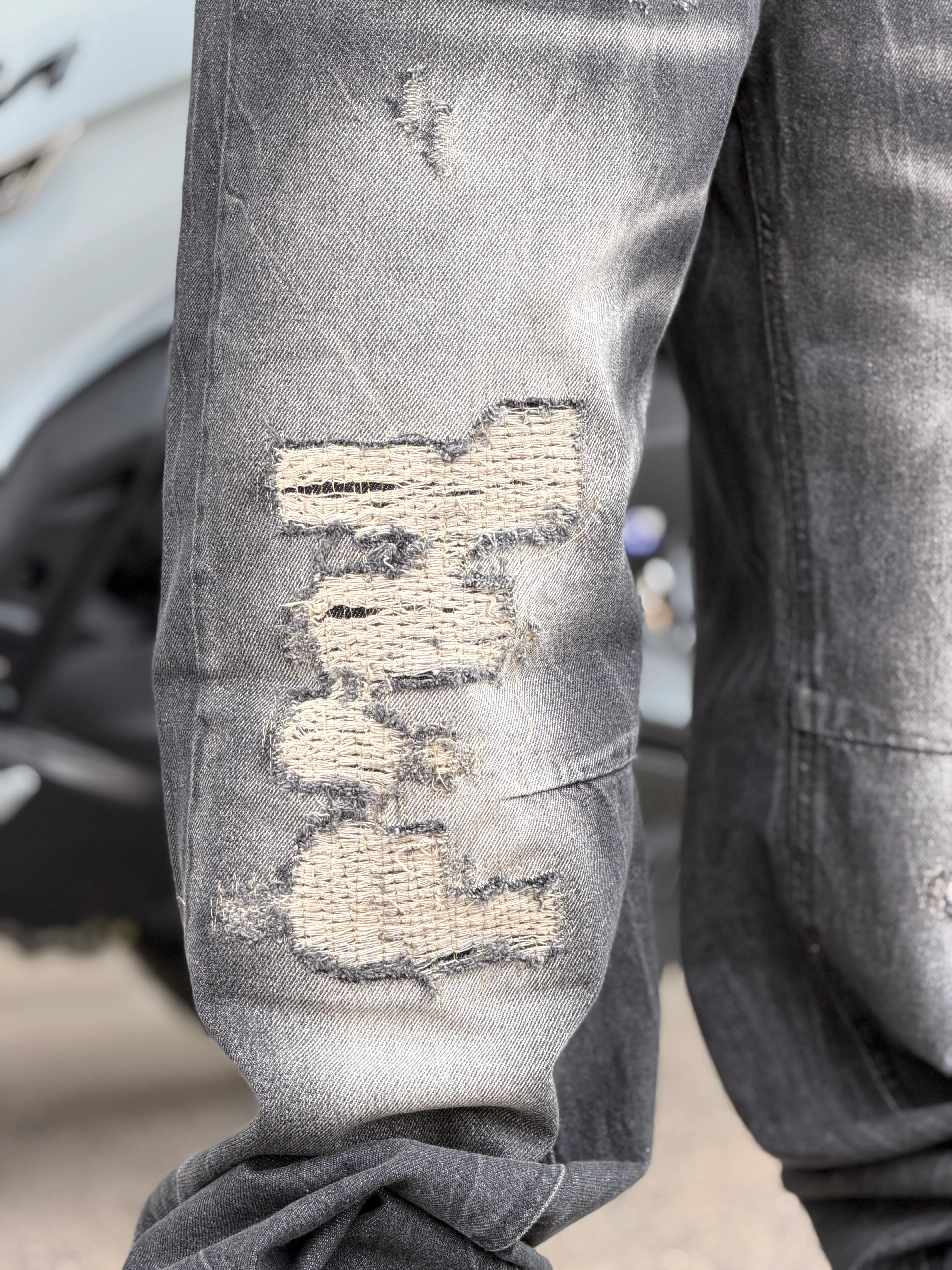 JEANS BUNKER BLACK ROTTURE ART163 - Image 2