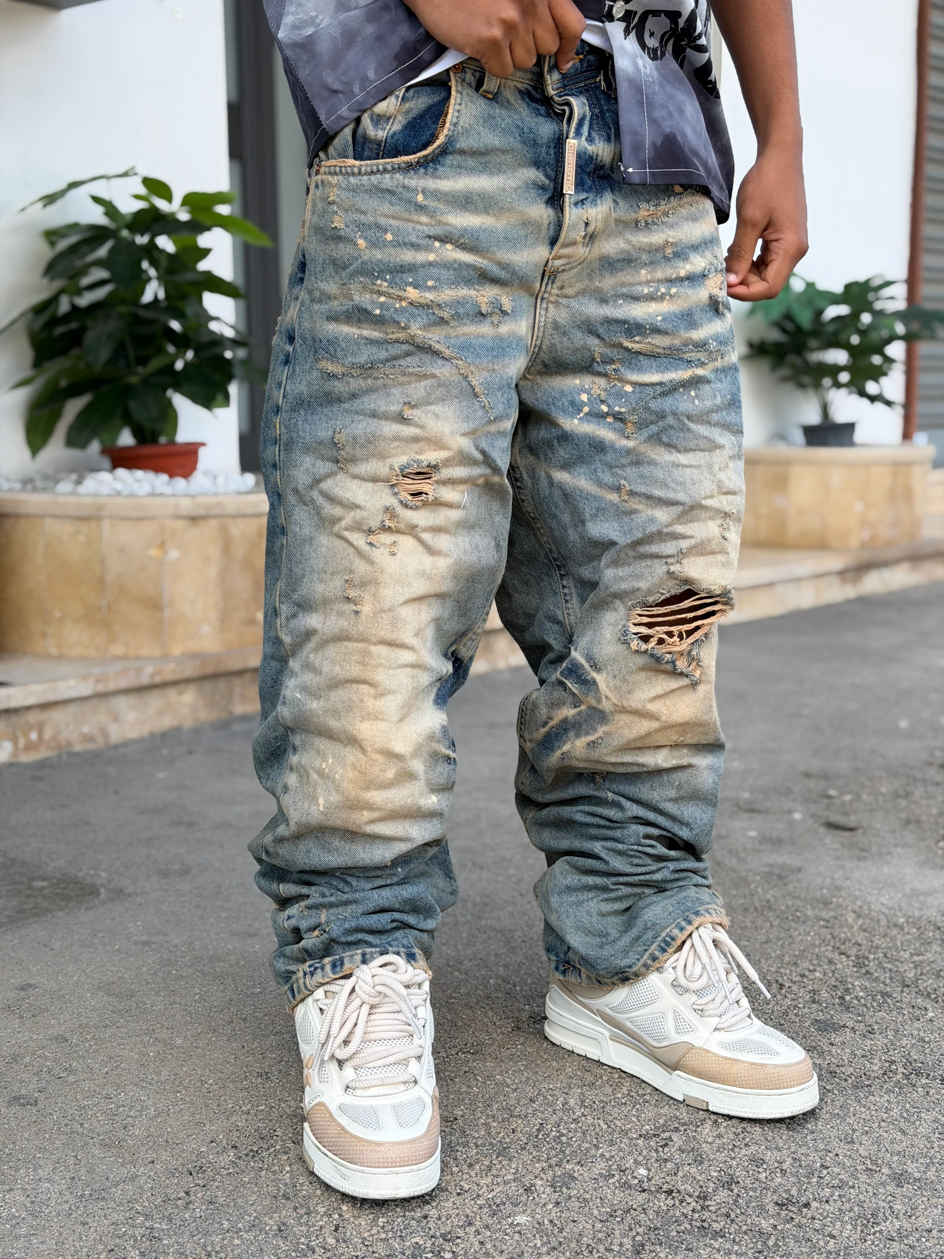 SUPER BAGGY URBAN DUST BLUE